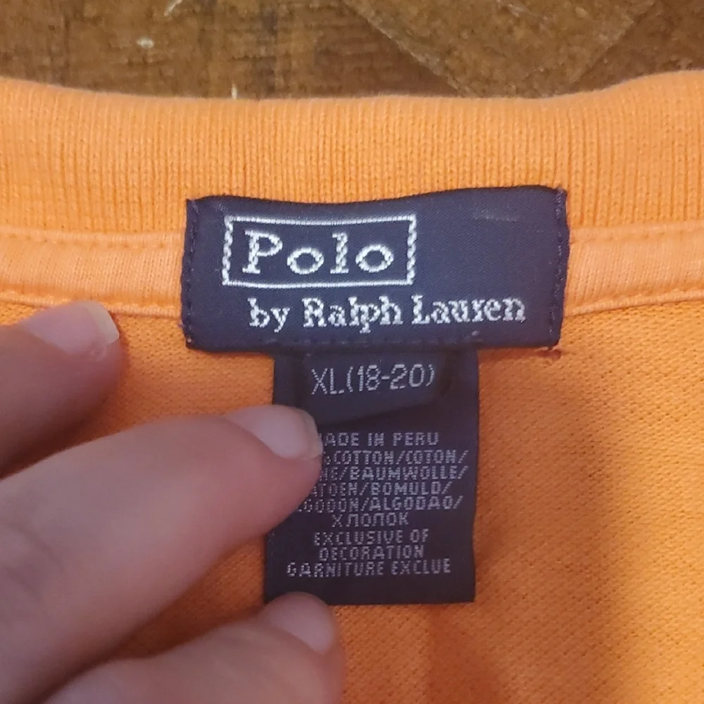 Ralph Lauren Bright Orange Kids Polo
